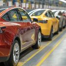 Tesla assembly line