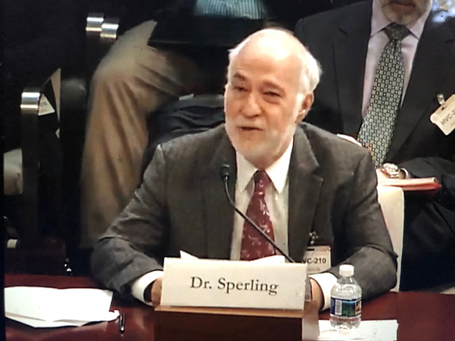 Dan Sperling Testifying to Congress